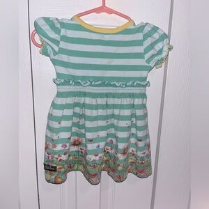 💟 5/$25 Matilda Jane Green Striped Dresss